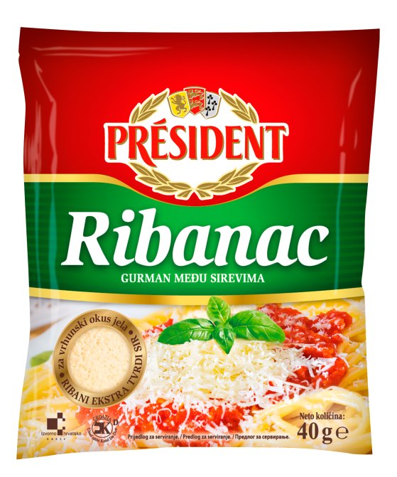 Président Ribanac, ribani sir, 40 g