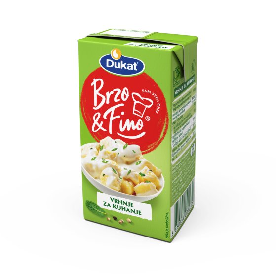 Brzo & Fino vrhnje za kuhanje, 200 g