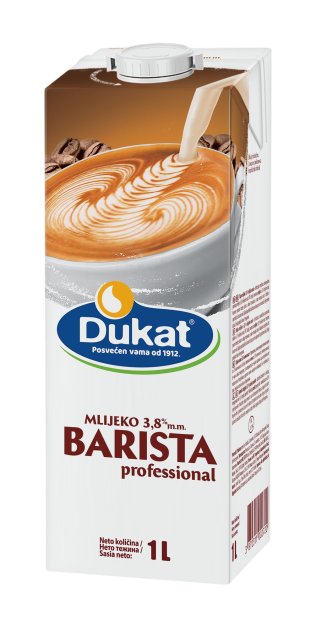Dukat mlijeko barista professional 3,8% m.m., 1 L