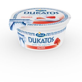Dukatos grčki tip jogurta, okus jagoda, 150 g