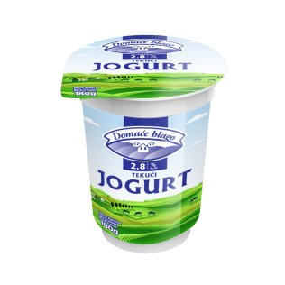 Domaće blago tekući jogurt 2,8% m.m., 180 g