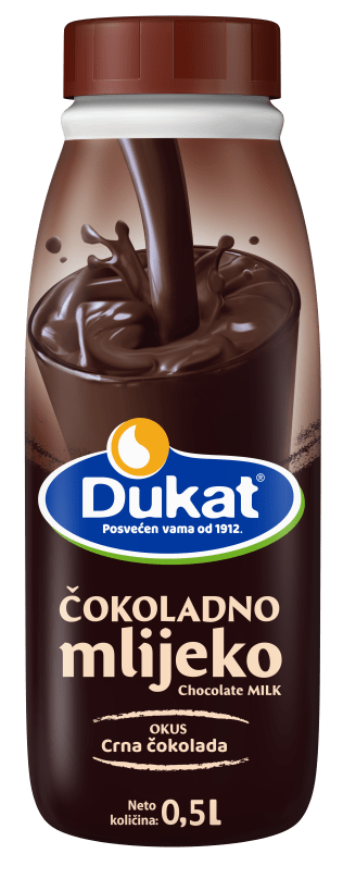 Dukat čokoladno mlijeko, okus crna čokolade, 0,5 L