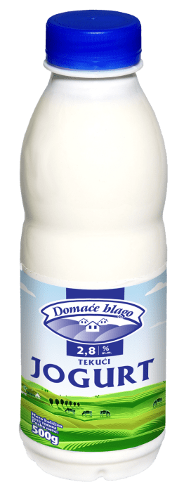 Domaće blago tekući jogurt 2,8% m.m., 500 g