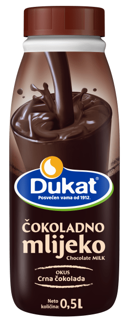 Dukat čokoladno mlijeko, okus crna čokolade, 0,5 L