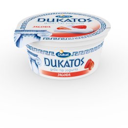 Dukatos grčki tip jogurta, okus jagoda, 150 g